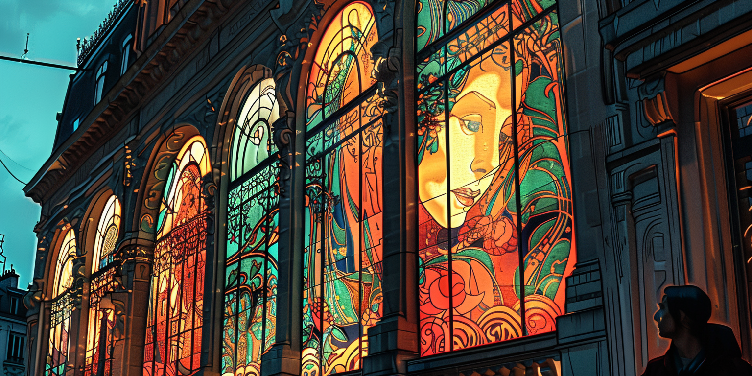 Les Vitrines Enchantées - Inspiration Mucha